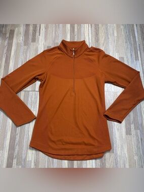 Nike Women's Burnt Orange Half-Zip Pullover Nike Golf Size Small